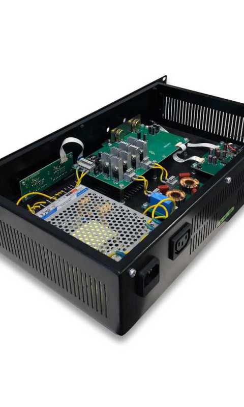 Общий вид комплекта плат ППУ комплекса трех-программного звукового вещания